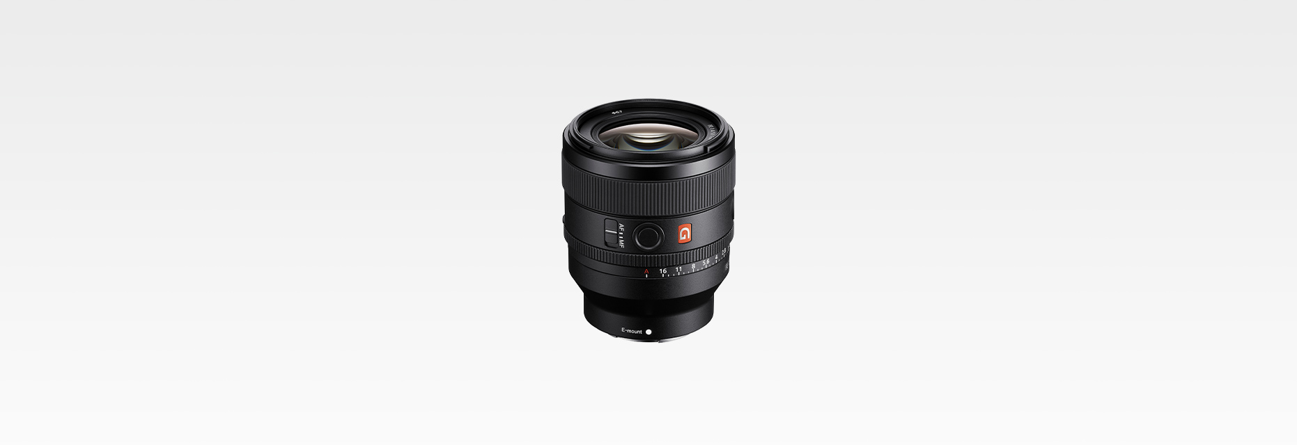 Produktový snímek objektivu FE 50 mm F1,4 GM
